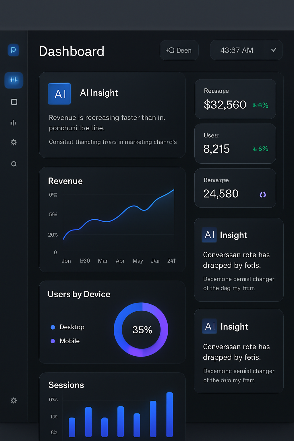 AI-Powered Dashboard - Advanced Web Application Example