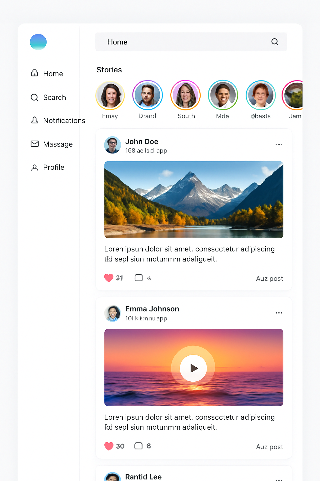 Social Media App - Advanced Web Application Example
